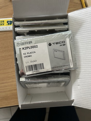Placca teco 120x80mm cromo - placca,